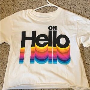 Target Graphic Tee Crop Top